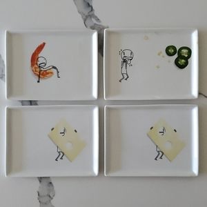 CB2 - Set of 4 appetizer plates